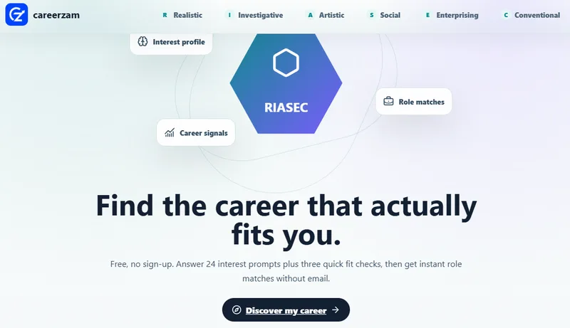 careerzam interface
