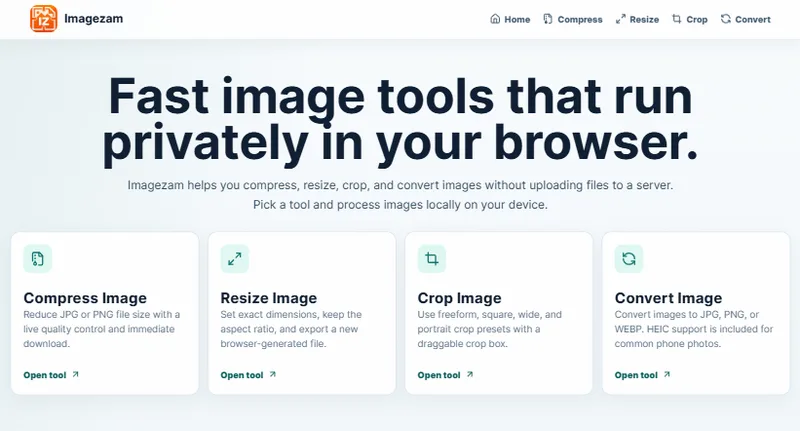 Imagezam interface